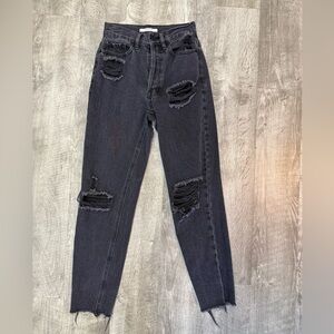 Pacsun Ultra High Rise Distressed Jeans Size 23